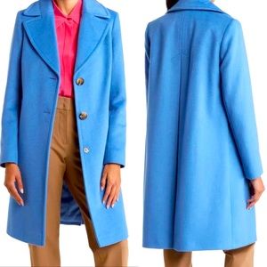 Sam Edelman💙Single-Breasted Walker Wool Blend Coat